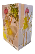 Load image into Gallery viewer, Beautiful figure of Ichika Nakano from the popular anime The Quintessential Quintuplets, adapted from the latest movie. This Statue is launched by Banpresto as part of their latest Kyunties series.   This figure is created exquisitely showing Ichika Nakano posing in her yellow and white nurse outfit.   This PVC statue stands at 18cm tall, and packaged in a collectible gift box from Bandai.  Official brand: Bandai / Banpresto 
