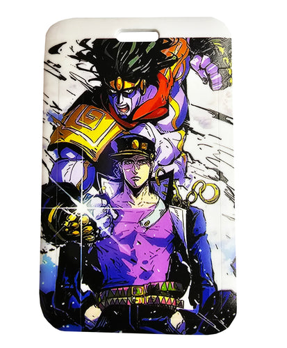 Free UK Royal Mail 24hr delivery  Beautiful crafted JoJo's Bizarre Adventure Card holder. DTG high quality design of Jotaro and Star Platinum, adapted from the popular anime JoJo's Bizarre Adventure.  The card holder is made of High-quality PVC plastic with a smooth matt finish. The card holder can be used for storing bank cards/student cards/and other ID cards.  Excellent gift for any JoJo's Bizarre Adventure fan.