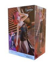 Load image into Gallery viewer, Free Royal Mail Tracked 24hr delivery   Beautiful statue of Nino Nakano from the popular anime The Quintessential Quintuplets. This figure is launched by Banpresto as part of the latest Kyunties series.   The figure is sculpted stunningly, showing Miku posing elegantly in her black dress, and wearing her black heels.   Excellent gift for any Quintuplets fan.   This PVC figure stands at 18cm tall, and packaged in a gift/collectible box from Bandai. 
