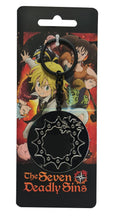 Load image into Gallery viewer, Free UK Royal Mail Tracked 24hr delivery   Official The Seven Deadly Sins keyring launched by DIFUZED.  100% zinc alloy, smooth finish.   Size of main keyring panel: 5cm   Official brand: DIFUZED  Excellent gift for any Seven Deadly Sins fan. 
