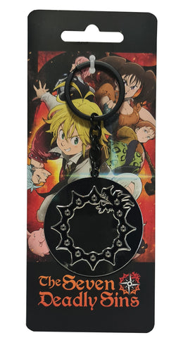 Free UK Royal Mail Tracked 24hr delivery   Official The Seven Deadly Sins keyring launched by DIFUZED.  100% zinc alloy, smooth finish.   Size of main keyring panel: 5cm   Official brand: DIFUZED  Excellent gift for any Seven Deadly Sins fan. 