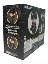 Load image into Gallery viewer, This premium nendoriod figure of Kuninaga Tsurumarui from the popular anime Butai Touken Rranbu is launched by GOOD SMILE this year as part of their latest Nendoroid series (1470). The set comes with the nendoriod figure Kuninaga Tsurumarui, three facial plates (standard/conbat). There is also various interchangeable hand parts to recreate all kinds of poses, includes his umbrella and sword, and other accessories.