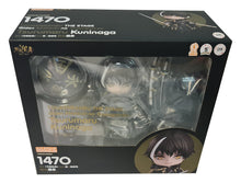 Load image into Gallery viewer, This premium nendoriod figure of Kuninaga Tsurumarui from the popular anime Butai Touken Rranbu is launched by GOOD SMILE this year as part of their latest Nendoroid series (1470). The set comes with the nendoriod figure Kuninaga Tsurumarui, three facial plates (standard/conbat). There is also various interchangeable hand parts to recreate all kinds of poses, includes his umbrella and sword, and other accessories.