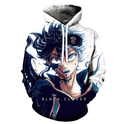 Free UK Royal Mail Tracked 24hr delivery   Striking design of Asta from the popular anime series Black Clover.   Premium DTG technology prints the design directly onto the hoodie which makes the design really stand out, easy to wash, and the colours will not fade or crack.  The silken style of this polyester hoodie makes it lightweight and comfortable to wear. A large front pocket and an adjustable hood with drawstrings.  Excellent gift for any Black Clover fan. 