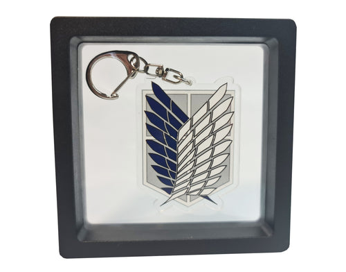 Free UK Royal Mail 24hr delivery  Attack On Titan - Scout Regiment - keychain.  Premium design DTG quality acrylic keyring packaged in a cute see-through pouch. The main acrylic panel stands at 6cm (approx), and 4mm (approx) thickness.