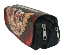 Load image into Gallery viewer, The front overlay cover is made of high quality PVC leather and we have used DTG printing tech to insert the art directly into the material, which made the design really stand out. The rest of the pencil case is made of high-quality canvas fabric, safe material, wear-resistant, and prevents scratches or abrasion washable and durable. Large capacity: (23 x 9.5 x 4.5 cm), it can store almost all your stationery, such as pens, pencils, highlighters, notes, rulers, erasers, scissors ect...