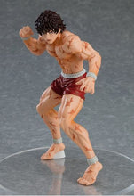 Load image into Gallery viewer, Free UK Royal Mail Tracked 24hr Delivery Striking statue of Baki Hanma from the popular anime Baki. This statue is part of the Good Smile Company's Pop Up Parade series. The sculptor has really did a fabulous job creating this high-detailed PVC statue of Baki. The statue shows the fighter posing in his red fighting shorts. The PVC statue stands at 17cm tall, comes with a base, and packaged in a official window display box from Good Smile Company.