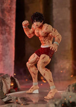 Load image into Gallery viewer, Free UK Royal Mail Tracked 24hr Delivery Striking statue of Baki Hanma from the popular anime Baki. This statue is part of the Good Smile Company's Pop Up Parade series. The sculptor has really did a fabulous job creating this high-detailed PVC statue of Baki. The statue shows the fighter posing in his red fighting shorts. The PVC statue stands at 17cm tall, comes with a base, and packaged in a official window display box from Good Smile Company.