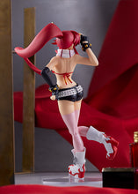 Load image into Gallery viewer, FREE UK Royal Mail Tracked 24hr Delivery Beautiful figure of Yoko Littner from the popular anime Gurren Lagann. This amazing statue is part of the Goodsmile Company's Pop Up Parade series. The sculptor has really did a beautiful job creating this high-detailed PVC statue of Yoko. The statue shows Yoko posing with her shades. The PVC statue stands at 18cm tall, comes with a base, and packaged in a window display gift/collectible box from Good Smile Company. Excellent gift for any Gurren Lagann fan.