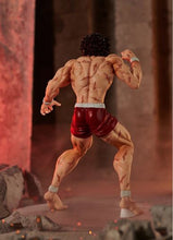 Load image into Gallery viewer, Free UK Royal Mail Tracked 24hr Delivery Striking statue of Baki Hanma from the popular anime Baki. This statue is part of the Good Smile Company's Pop Up Parade series. The sculptor has really did a fabulous job creating this high-detailed PVC statue of Baki. The statue shows the fighter posing in his red fighting shorts. The PVC statue stands at 17cm tall, comes with a base, and packaged in a official window display box from Good Smile Company.