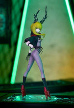 Load image into Gallery viewer, Super cool figure of Death Master: Dawn Fall from the popular anime Black Rock Shooter. This figure is part of the Good Smile Company Pop Up Parade series.   The sculptor did a stunning job creating this high-detailed PVC statue of Death Master. The statue shows Death Master posing in her battle gear looking over her shoulder. This is something really special for any Black Rock Shooter fan.