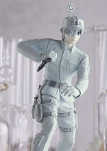 Load image into Gallery viewer, Cool figure of The White Blood Cell (Neutrophil) from the popular anime Cells At Work. This figure is launched by Good Smile Company as part of their latest Pop Up Parade series. The statue is created meticulously, showing the main protagonist White Blood Cell (Neutrophil) posing in his uniform. The set also includes a detachable knife/receptor.
