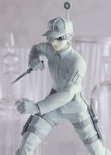 Load image into Gallery viewer, Cool figure of The White Blood Cell (Neutrophil) from the popular anime Cells At Work. This figure is launched by Good Smile Company as part of their latest Pop Up Parade series. The statue is created meticulously, showing the main protagonist White Blood Cell (Neutrophil) posing in his uniform. The set also includes a detachable knife/receptor.