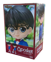 Load image into Gallery viewer, FREE UK Royal Mail Tracked 24hr Delivery.  This statue of the classic Detective Conan (Conan Edogawa) is part of Banpresto's Q Posket figure series, adapted from the classic anime series Detective Conan.   The amazing PVC figure stands at 13cm tall, and packaged in a premium gift/collectible box from Bandai. - Version A.