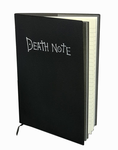 This Death Note notebook is created in detail to resemble the exact notebook from the classic anime Death Note. A Beautiful white quill pen is included and the set is packaged in gift box and also includes a Death Note book marker.   PVC black leather cover, with all the rules included adapted directly from the Anime.   Excellent notepad for writing journals, diary, scripts, and sketches.   Amazing gift for any Death Note fans. 