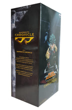 Load image into Gallery viewer, Free UK Royal Mail Tracked 24hr delivery. This statue of Izuku Midoriya (Known as Deku) is launched by Banpresto's as part of their latest Chronicle series. Adapted from the popular anime My Hero Academia. The creator has did an outstanding job on this one, showing Midoriya in battle mode, posing in his uniform. - Truly amazing. The PVC statue stands at 18cm, and packaged in a huge gift/collectible box from Bandai.