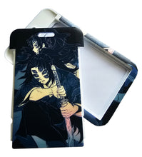 Load image into Gallery viewer, Super cool card holder of Kokushibo from the popular anime Demon Slayer. He is a part of the twelve Kizuki, holding the highest position, Upper Rank One, and the right-hand man of Muzan Kitbutsuji. DTG high quality design, this card holder is made of premium PVC plastic with a smooth matt finish. The card holder can be used for storing bank cards/student cards/and other ID cards.