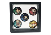 Load image into Gallery viewer, Demon Slayer cute Badges/Pins set - 5 pieces