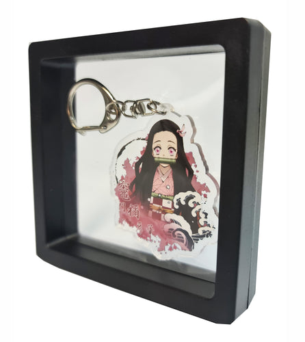 Free UK Royal Mail 24hr delivery  Demon Slayer Nezuko Kamado keychain.  Premium design DTG quality acrylic keyring packaged in a window display gift box.  The main acrylic panel of the keyring stands at 6cm (approx), and 4mm (approx) thickness.  Excellent gift for any Demon Slayer fan. 