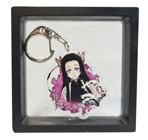Free UK Royal Mail 24hr delivery  Demon Slayer Kanae Kocho (Flower Hashira) keychain.  Premium design DTG quality acrylic keyring packaged in a window display gift box.  The main acrylic panel of the keyring stands at 6cm (approx), and 4mm (approx) thickness.  Excellent gift for any Demon Slayer fan. 
