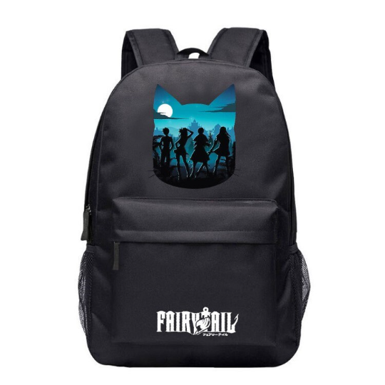GO2COSY Anime Fairy Tail Backpack - Student Bookbag Daypack With Laptop Compartment
