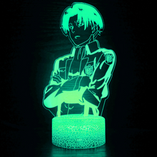 Load image into Gallery viewer, Free UK Royal Mail Tracked 24hr delivery. Combining art and technology makes this 3D visual effect lamp a perfect gift for anime fans. The acrylic design produces an optical 3D hologram effect which brings the anime character to life. The base has a touch sensor which makes it simple to control all the seven colour lighting modes. The set also includes a remote control for you to control the lamp with ease. "The art challenges the technology, and the technology inspires the art".