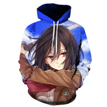 Load image into Gallery viewer, Attack on Titan Mikasa Ackerman Anime Hoodie / Jumper Unisex
