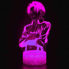 Load image into Gallery viewer, Free UK Royal Mail Tracked 24hr delivery. Combining art and technology makes this 3D visual effect lamp a perfect gift for anime fans. The acrylic design produces an optical 3D hologram effect which brings the anime character to life. The base has a touch sensor which makes it simple to control all the seven colour lighting modes. The set also includes a remote control for you to control the lamp with ease. "The art challenges the technology, and the technology inspires the art".