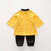 Load image into Gallery viewer, Demon Slayer - Zenitsu - Infant baby long sleeve jumpsuit (100% cotton)
