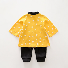 Load image into Gallery viewer, Demon Slayer - Zenitsu - Infant baby long sleeve jumpsuit (100% cotton)