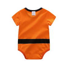 Load image into Gallery viewer, This super cute jumpsuit adapted from the popular anime series Dragon Ball Z is made of super soft cotton, the material makes the jumpsuit really soft and breathable, comfortable to wear with easy buttoned designed trousers for nappy change. Transform your baby with this amazing outfit, and look super cute and super cool, and its super comfortable too. Excellent gift for any anime fan who has a new-born baby in the family.