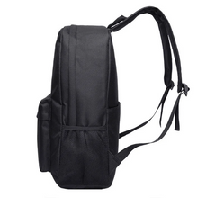 Load image into Gallery viewer, Free UK Royal Mail Tracked 24hr delivery.  Demon Slayer Shinobu Kochō backpack.  Premium lightweight backpack with a capacity of 35cm x17cm x 48cm.  The large main compartment is excellent for books, laptops and lunch boxes etc. Additional front and back zip pockets, and side pockets. Zips are covered for anti-theft. Adjustable pearl cotton shoulder-padded double straps. Waterproof premium oxford fabric. High-quality DTG print with striking colours.  This backpack is excellent for school/college.

