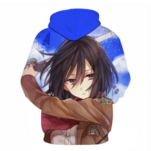 Load image into Gallery viewer, Attack on Titan Mikasa Ackerman Anime Hoodie / Jumper Unisex
