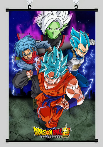 Free UK Royal Mail Tracked 24hr delivery.  High-quality Dragon Ball Z wall scroll.   Premium quality DTG design. No reflection, easy to clean and waterproof.  Two rods included with hooks for easy suspension and simple installation.  High resolution DTG print.  Size: 60cm x 90cm    Excellent piece of art to decorate your space, and show off to family and friends.