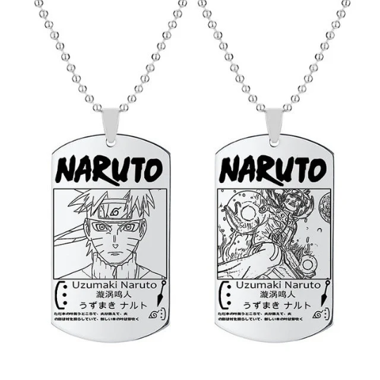 Naruto - Uzumaki Naruto Engraved Dogtag necklace