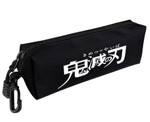 Load image into Gallery viewer, Demon Slayer Nezuko and Tanjiro Anime Bag Set – 2 Pieces / Black