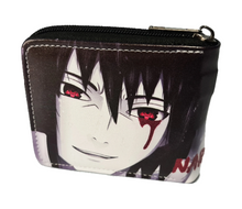 Load image into Gallery viewer, Free UK Royal Mail Tracked 24hr delivery.  This premium PVC leather wallet is designed with a smooth finish. High-quality DTG design with striking colours. Two-part art piece showing two sets of anime art on each side of the wallet.  Zip closure, with Five card sections, an internal zip section, a photo ID section, and the main section.  Excellent gift for any Naruto fan.
