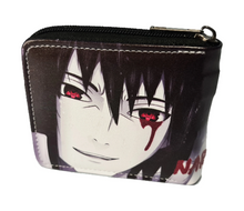 Load image into Gallery viewer, Free UK Royal Mail Tracked 24hr delivery. This premium PVC leather wallet is designed with a smooth finish. High-quality DTG design with striking colours. Two-part art piece showing two sets of anime art on each side of the wallet. Zip closure, with Five card sections, an internal zip section, a photo ID section, and the main section. Excellent gift for any Naruto fan.