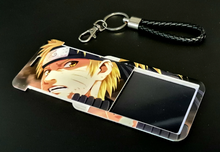 Load image into Gallery viewer, Free UK Royal Mail 24hr delivery Beautiful crafted Naruto Card holder with keyring. DTG high quality design of Naruto Uzumaki is adapted from the popular anime Naruto. The card holder is made of High-quality PVC plastic with a smooth matt finish. The card holder can be used for storing bank cards/student cards/and other ID cards. Premium leather rope keyring is also included. Excellent gift for any Naruto fan. Size: Size: 6.7cm x 11cm (Approx) Can store up to three regular size credit cards.