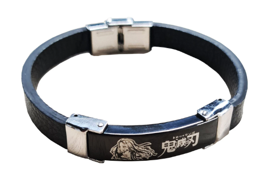 Demon Slayer Nezuko Kamado Anime leather Bracelet