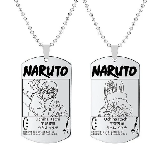 Naruto - Uchiha Itachi Engraved Dogtag necklace