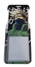 Load image into Gallery viewer, Free UK Royal Mail 24hr delivery Beautiful crafted Naruto Card holder with keyring. DTG high quality design of Kakashi Hatake is adapted from the popular anime Naruto. The card holder is made of High-quality PVC plastic with a smooth matt finish. The card holder can be used for storing bank cards/student cards/and other ID cards. Premium leather rope keyring is also included. Excellent gift for any Naruto fan. Size: Size: 6.7cm x 11cm (Approx) Can store up to three regular size credit cards.
