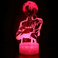 Load image into Gallery viewer, Free UK Royal Mail Tracked 24hr delivery. Combining art and technology makes this 3D visual effect lamp a perfect gift for anime fans. The acrylic design produces an optical 3D hologram effect which brings the anime character to life. The base has a touch sensor which makes it simple to control all the seven colour lighting modes. The set also includes a remote control for you to control the lamp with ease. "The art challenges the technology, and the technology inspires the art".