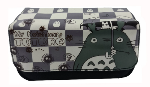 Free UK Royal Mail Tracked 24hr delivery.  Amazing crafted My Neighbor Totoro pencil case for anime fans.  Double zipper design, with two compartments.  The front overlay cover is made of high-quality PVC leather and we have used DTG printing tech to insert the art directly into the material, which made the design really stand out.  The rest of the pencil case is made of high-quality canvas fabric, safe material, wear-resistant, and prevents scratches or abrasion washable and durable.