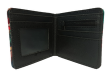 Load image into Gallery viewer, Free UK Royal Mail Tracked 24hr delivery. This premium PVC leather wallet is designed with a smooth finish. High-quality DTG design with striking colours. Two-part art piece showing two sets of anime art from the popular anime series Toilet-bound Hanako-kun. Bi-fold closure, with Five card sections, One zip section, a photo ID section, and the main section. Excellent gift for any Toilet-bound Hanako-kun fan. Limited stock available.