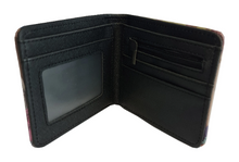 Load image into Gallery viewer, Free UK Royal Mail Tracked 24hr delivery. This premium PVC leather wallet is designed with a smooth finish. High-quality DTG design with striking colours, adapted from the popular anime The Seven Deadly Sins. Bi-fold closure, with Five card sections, a photo ID section, and the main section. Excellent gift for any The Seven Deadly Sins fan. Limited stock available.
