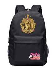 Load image into Gallery viewer, JoJo's Bizarre Adventure Giorno Giovanna Anime Backpack / School Bag - Black