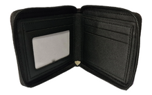 Load image into Gallery viewer, Free UK Royal Mail Tracked 24hr delivery. This premium PVC leather wallet is designed with a smooth finish. High-quality DTG design with striking colours. Two-part art piece showing two sets of anime art on each side of the wallet. Zip closure, with Five card sections, an internal zip section, a photo ID section, and the main section. Excellent gift for any Naruto fan.