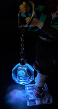 Load image into Gallery viewer, Nezuko Kamado - Demon Slayer LED Acrylic crystal Keyring/Keychain