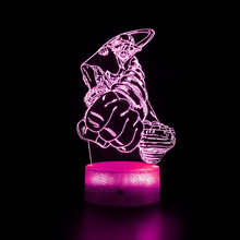 Load image into Gallery viewer, Free UK Royal Mail Tracked 24hr delivery. Combining art and technology makes this 3D visual effect lamp a perfect gift for anime fans. The acrylic design produces an optical 3D hologram effect which brings the anime character to life. The base has a touch sensor which makes it simple to control all the seven colour lighting modes. The cracked transparent design of the base of the lamp increases the visual effect compared to the regular black plastic base.